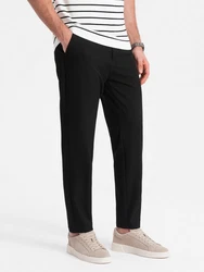 OMBRE Chinohose SLIM FIT Schwarz/Beige