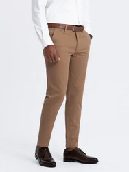 OMBRE Chinohose SLIM FIT Khaki/Beige/Braun