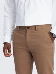 OMBRE Chinohose SLIM FIT Khaki/Beige/Braun