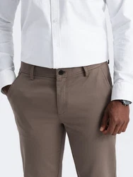 OMBRE Chinohose SLIM FIT Khaki/Beige/Braun/Grau