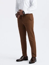OMBRE Chinohose SLIM FIT Khaki/Beige/Braun