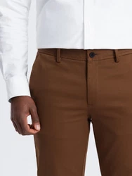 OMBRE Chinohose SLIM FIT Khaki/Beige/Braun