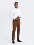 OMBRE Chinohose SLIM FIT Khaki/Beige/Braun