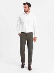 Ombre Herren Hose Khaki/Dunkelgrün