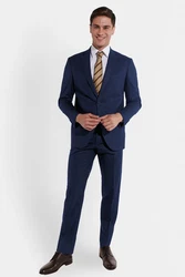Steffen Klein Herren Anzug Regular Fit Dunkelblau/Blau/Hellblau