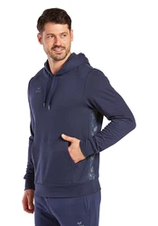 Erima Hoodie Herren Essential Team Kapuzensweat Blau/Hellblau/Dunkelblau