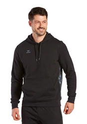 Erima Hoodie Herren Essential Team Kapuzensweat Beige/Schwarz