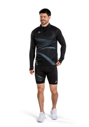 Erima Longsleeve RACING Dunkelblau/Schwarz/Beige/Orange/Rot