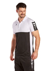 Erima Poloshirt Six Wings Weiß/Dunkelblau/Orange/Beige