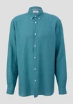 s.Oliver Kurzarmhemd mit Button-Down-Kragen Türkis/Hellblau/Blau/Grün