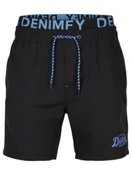 DENIMFY Badeshorts DFNeo Regular Fit Blau/Dunkelblau/Grau