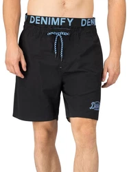 DENIMFY Badeshorts DFNeo Regular Fit Blau/Dunkelblau/Grau