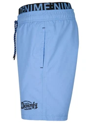 DENIMFY Badeshorts DFNeo Regular Fit Blau/Hellblau