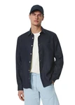 Marc O'Polo Leinenhemd im klassischen Look Hellblau/Blau/Dunkelblau