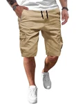 JMIERR Cargoshorts Kurze Hosen Herren Unifarbe