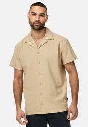 Indicode Langarmhemd Rycroft Beige/Khaki