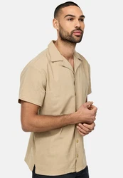 Indicode Langarmhemd Rycroft Beige/Khaki