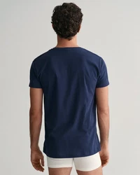 Gant V-NECK T-SHIRT PACK Hellgrau/Marineblau