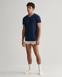 Gant V-NECK T-SHIRT PACK Hellgrau/Marineblau