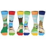 United Oddsocks Kurzsocken Herren Socken Mischfarben/Beige/Gelb