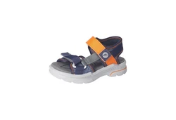 Ricosta Sandale Grau/Rot/Orange/Hellblau/Dunkelblau