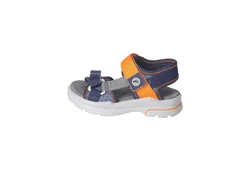 Ricosta Sandale Grau/Rot/Orange/Hellblau/Dunkelblau