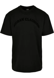 URBAN CLASSICS T-Shirt Urban Classics Herren Oversized Gate Tee Schwarz/Creme/Rot/Dunkelrot