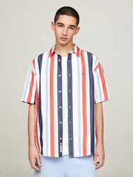 Tommy Jeans Kurzarmhemd TJM RLX STRIPES SHIRT mehrfarbig