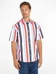 Tommy Jeans Kurzarmhemd TJM RLX STRIPES SHIRT mehrfarbig