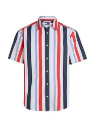 Tommy Jeans Kurzarmhemd TJM RLX STRIPES SHIRT mehrfarbig