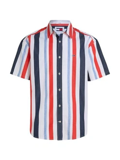 Tommy Jeans Kurzarmhemd TJM RLX STRIPES SHIRT mehrfarbig