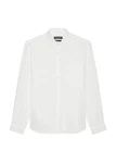 Marc O'Polo Leinenhemd im klassischen Look Weiß/Creme