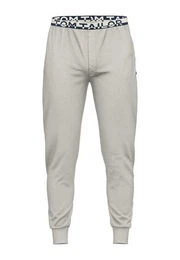 Pyjamahose mit seitlichen Taschen und Logo-Bund