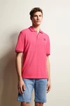 bugatti Poloshirt Rosa/Rot/Lila