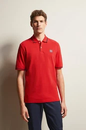 Poloshirt mit Kontraststreifen