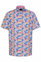 Kurzarmhemd mit Bltter-Print