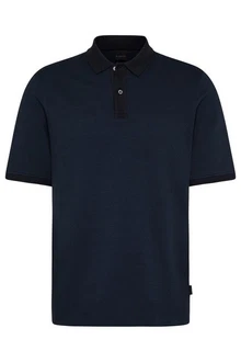 bugatti Poloshirt 2-Tone Optik Dunkelblau/Blau bugatti Poloshirt 2-Tone Optik Dunkelblau/Blau