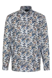 Langarmhemd mit Blumen-Print