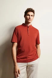 Poloshirt mit Stehkragen
