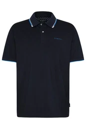 Poloshirt mit feinen Kontraststreifen