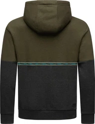 Ragwear Hoodie Blocky Hoody Sportlicher Herren Kapuzenpullover Dunkelgrün/Khaki/Grün