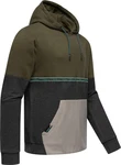 Ragwear Hoodie Blocky Hoody Sportlicher Herren Kapuzenpullover Dunkelgrün/Khaki/Grün