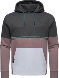 Ragwear Hoodie Blocky Hoody Sportlicher Herren Kapuzenpullover Mischfarben/Hellgrau/Grau/Dunkelgrau