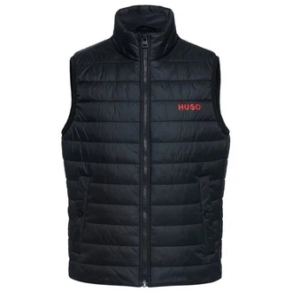 HUGO Herren Steppweste Bentino2221 Schwarz/Dunkelblau/Rot HUGO Herren Steppweste Bentino2221 Schwarz/Dunkelblau/Rot