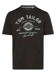 TOM TAILOR T-Shirt mit Logo-Print Schwarz/Dunkelgrün/Grau/Türkis