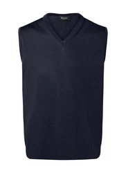 MAERZ Muenchen Pullunder Dunkelblau/Blau