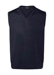MAERZ Muenchen Pullunder Dunkelblau/Blau