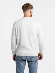 Lacoste Sweatshirt Logo Sweater Khaki/Creme/Grau/Weiß
