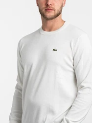 Lacoste Sweatshirt Logo Sweater Khaki/Creme/Grau/Weiß