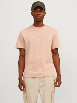 Jack & Jones T-Shirt JORVESTERBRO Rosa/Beige